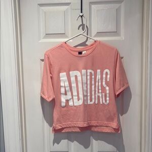Adidas Coral Cropped Tee SZ Xsmall